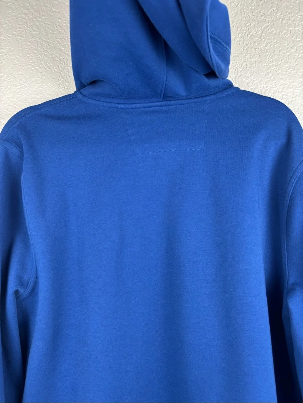 Banana Republic Men Moisture Wicking Quarter Zip Hoodie Royal Blue Large